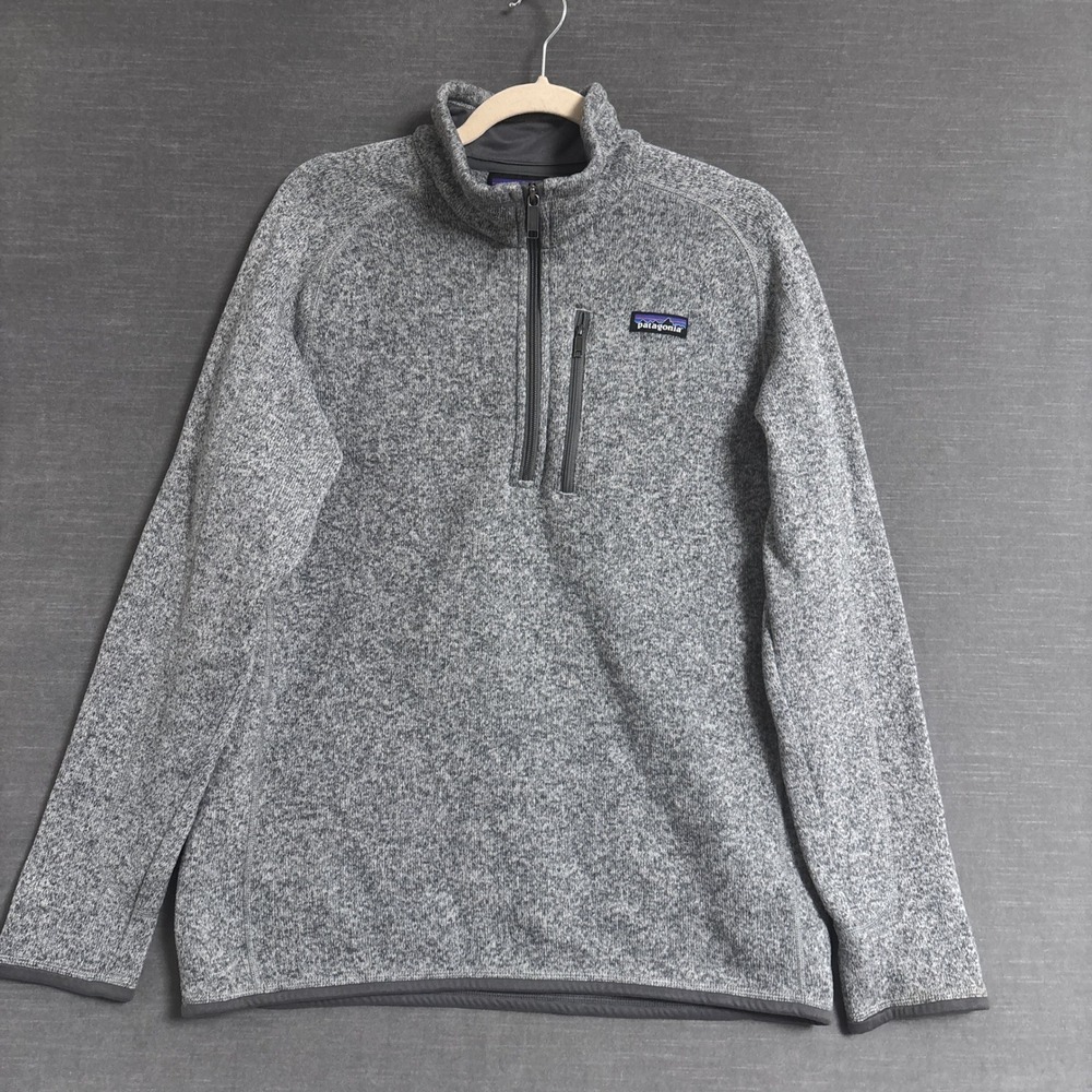 Patagonia Better Sweater M Gray Pullover 1/4 Zip Fleece Gorpcore Hiking Outdoor
